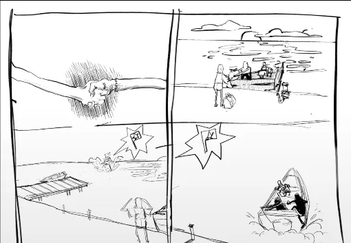 Storyboard çizimleri